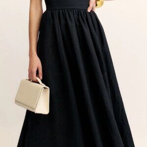 Reformation Black Linen Dress